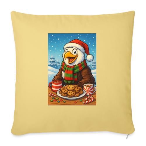 Christmas taw eagle - Throw Pillow Cover 17.5” x 17.5”