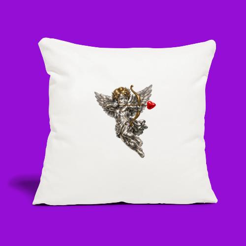 Metallic Cupid - Throw Pillow Cover 17.5” x 17.5”