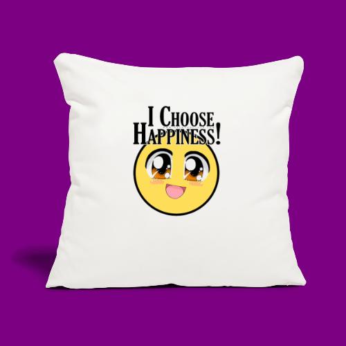 I choose happiness - A Course in Miracles - Throw Pillow Cover 17.5” x 17.5”