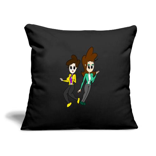 Coll and Dersy - Throw Pillow Cover 17.5” x 17.5”