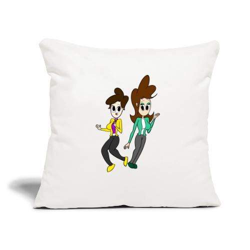 Coll and Dersy - Throw Pillow Cover 17.5” x 17.5”
