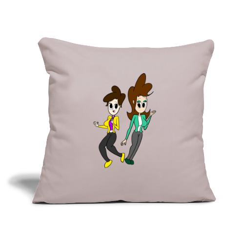 Coll and Dersy - Throw Pillow Cover 17.5” x 17.5”