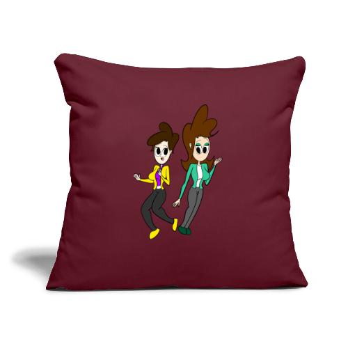 Coll and Dersy - Throw Pillow Cover 17.5” x 17.5”