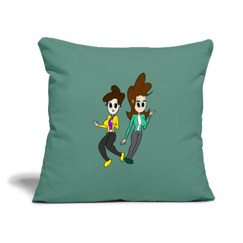 Coll and Dersy - Throw Pillow Cover 17.5” x 17.5”