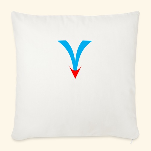 Simple V - Throw Pillow Cover 17.5” x 17.5”
