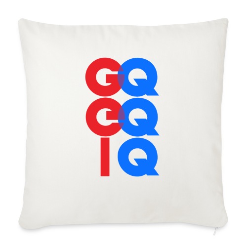 GQ EQ IQ - Throw Pillow Cover 17.5” x 17.5”