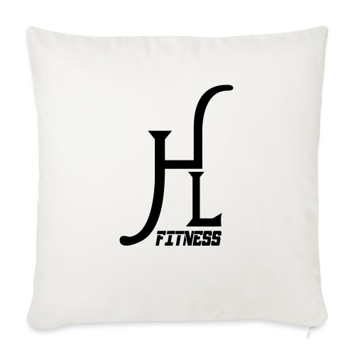 HLF Vector Blk - Throw Pillow Cover 17.5” x 17.5”