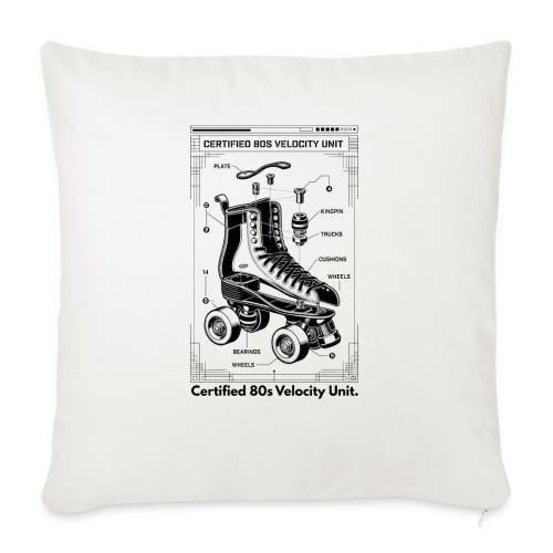 Retro Roller Skate T-Shirt - Throw Pillow Cover 17.5” x 17.5”
