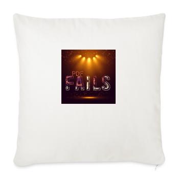 The name is PNG fails design - Throw Pillow Cover 17.5” x 17.5” - natural white - Front