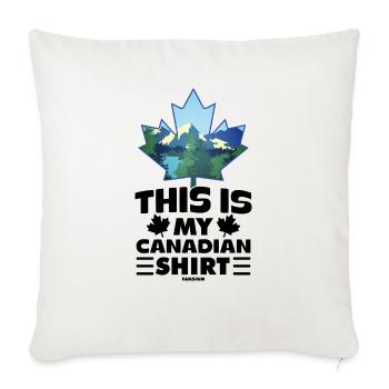 Canada - Throw Pillow Cover 17.5” x 17.5” - natural white - Front