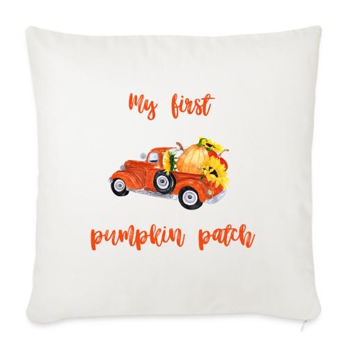 My first pumpkin patch - Throw Pillow Cover 17.5” x 17.5”