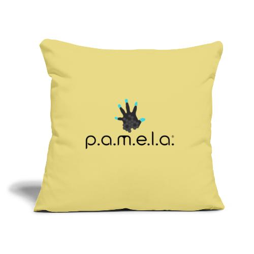 P.A.M.E.L.A. Logo Black - Throw Pillow Cover 17.5” x 17.5”