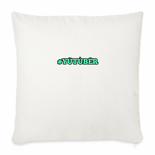 YouTuber - Throw Pillow Cover 17.5” x 17.5”