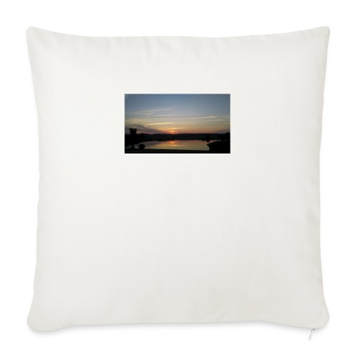 Sunset on the Water - Throw Pillow Cover 17.5” x 17.5”