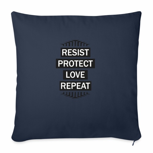 resist repeat - Throw Pillow Cover 17.5” x 17.5”