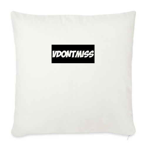 vDontMiss Nation - Throw Pillow Cover 17.5” x 17.5”