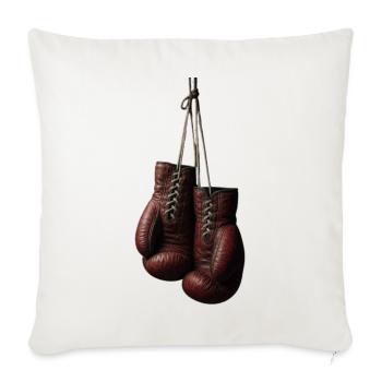 Boxing  - Throw Pillow Cover 17.5” x 17.5” - natural white - Front