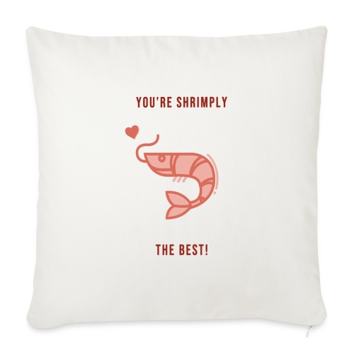 Best Seafood - Throw Pillow Cover 17.5” x 17.5”