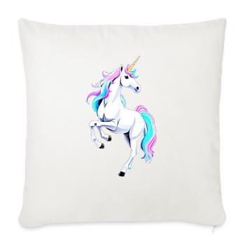 Imaginative mythical creature - Throw Pillow Cover 17.5” x 17.5” - natural white - Front