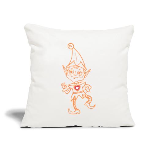 Enchanted Elf Figurines for Magical Decor - Throw Pillow Cover 17.5” x 17.5”