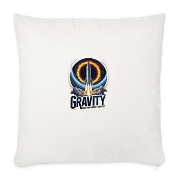 Defy Gravity: Rocket Launch Collection - Throw Pillow Cover 17.5” x 17.5” - natural white - Front