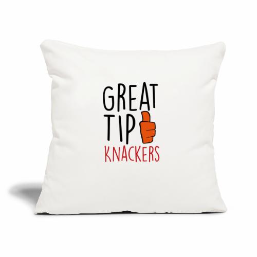 Great Tip Knackers - Throw Pillow Cover 17.5” x 17.5”