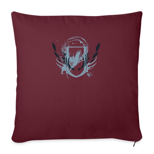 COOL Painted Shield Design - Throw Pillow Cover 17.5” x 17.5”