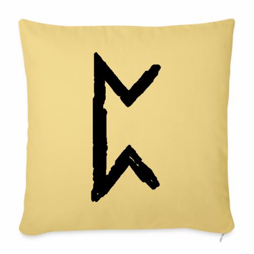 Elder Futhark Rune Perthro - Letter P - Throw Pillow Cover 17.5” x 17.5”