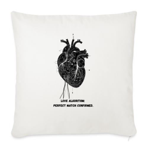 Love Algorithm T-Shirt - Throw Pillow Cover 17.5” x 17.5”