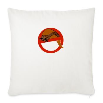 Slugbusters - Throw Pillow Cover 17.5” x 17.5” - natural white - Front
