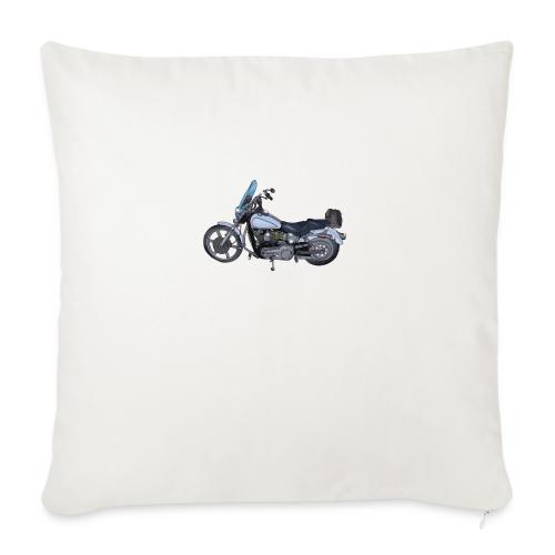 Motorcycle - Throw Pillow Cover 17.5” x 17.5”