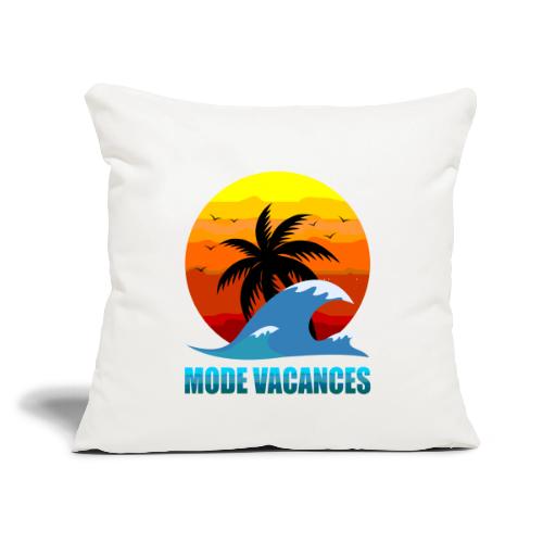 Vacation Mode: Tropical Escape - Throw Pillow Cover 17.5” x 17.5”