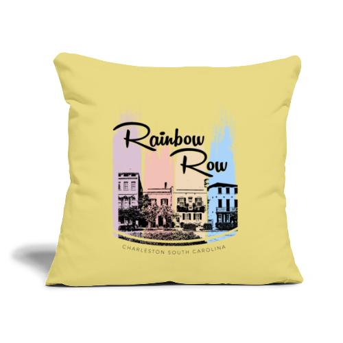 Charleston's Rainbow Row - Throw Pillow Cover 17.5” x 17.5”