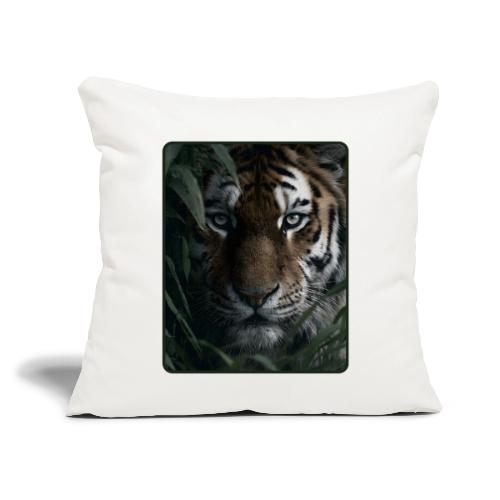 Tiger Jungle Eyes Wildlife Design - Throw Pillow Cover 17.5” x 17.5”