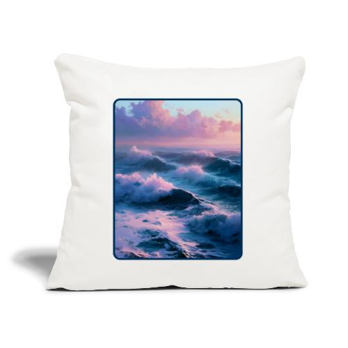 Dreamy Pastel Ocean Sunset Art - Throw Pillow Cover 17.5” x 17.5”