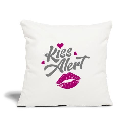 kiss lips love - Throw Pillow Cover 17.5” x 17.5”