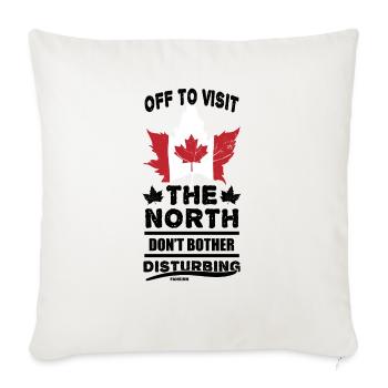 Canada - Throw Pillow Cover 17.5” x 17.5” - natural white - Front