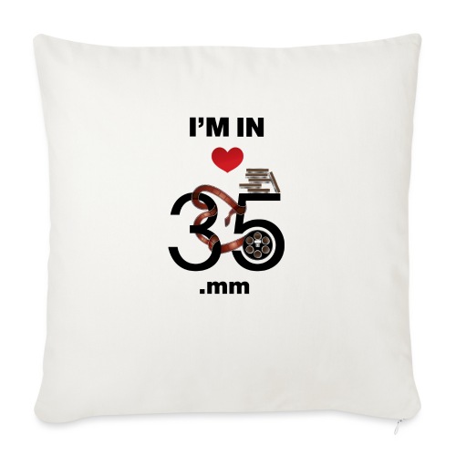 35mm - Throw Pillow Cover 17.5” x 17.5”