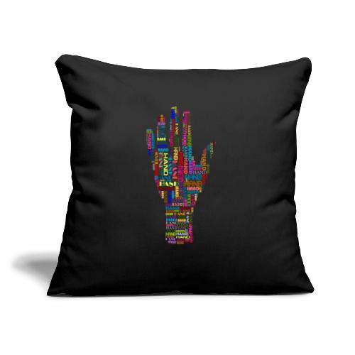 The Hand - Throw Pillow Cover 17.5” x 17.5”