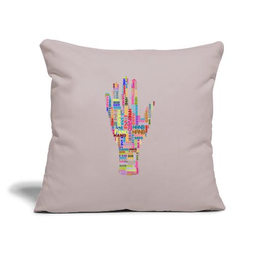 The Hand - Throw Pillow Cover 17.5” x 17.5”