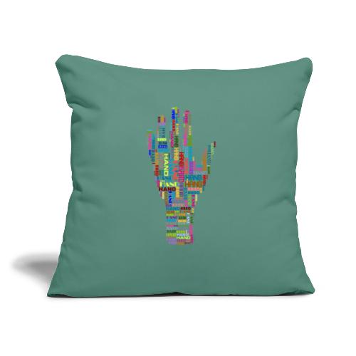 The Hand - Throw Pillow Cover 17.5” x 17.5”