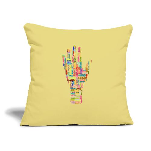 The Hand - Throw Pillow Cover 17.5” x 17.5”