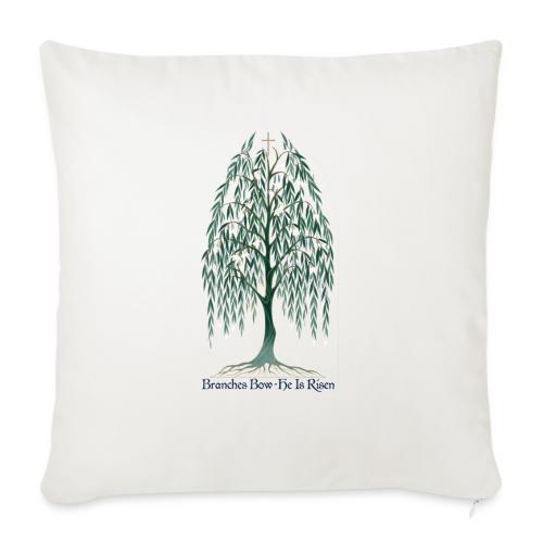 Easter Branches Bow Willow T Shirt, Easter Gift - Throw Pillow Cover 17.5” x 17.5”