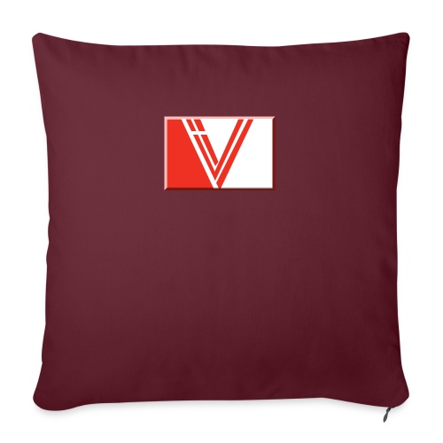 LBV red drop - Throw Pillow Cover 17.5” x 17.5”