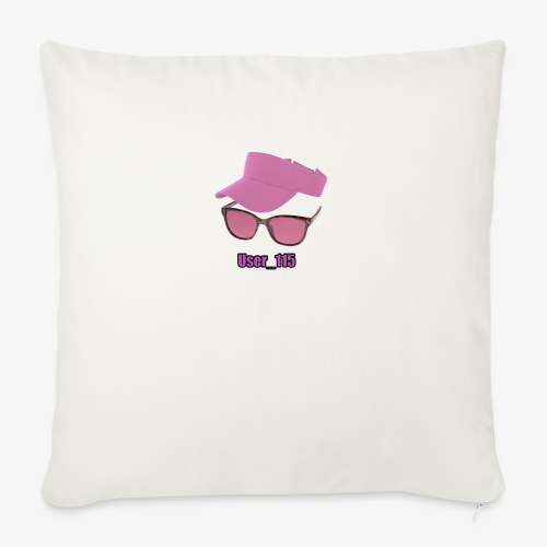 Glasses And Hat - Throw Pillow Cover 17.5” x 17.5”