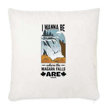 Canada - Throw Pillow Cover 17.5” x 17.5” - natural white - Front