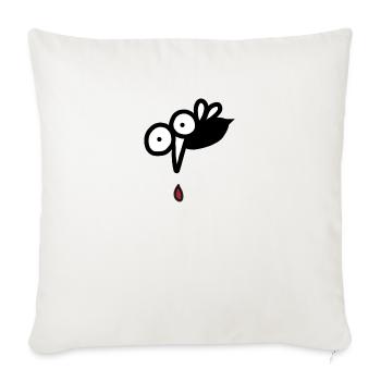 Mosquito - Throw Pillow Cover 17.5” x 17.5” - natural white - Front