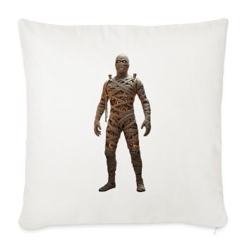 Mummy Warrior Fantasy Costume - Throw Pillow Cover 17.5” x 17.5” - natural white - Front