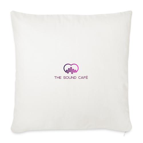 The Sound Cafe With Logo - Throw Pillow Cover 17.5” x 17.5”