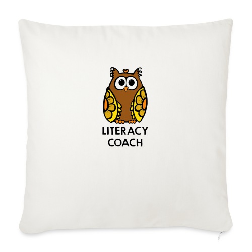 literacy coach png - Throw Pillow Cover 17.5” x 17.5”